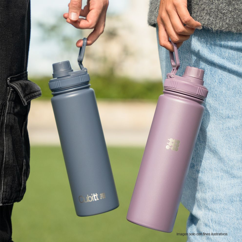 Termo para agua, 24 oz, CTHB24-4O, Cubitt, acero inoxidable, morado