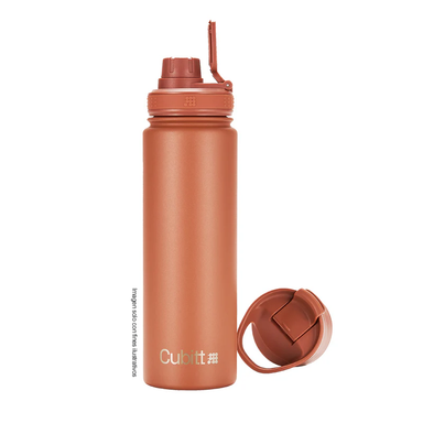 Termo para agua, 24 oz, CTHB24-9O, Cubitt, acero inoxidable, Terracota