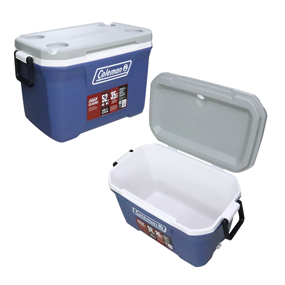Hielera 52Qts color azul Serie 316 modelo 2179158 Coleman