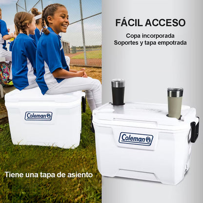 Hielera 52Qts Serie 316 Coleman color blanco