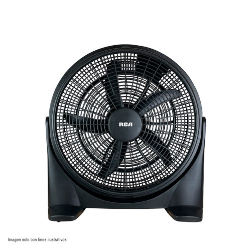 Ventilador de piso de 20" RCFAN50100 RCA 100W 5 aspas color negro