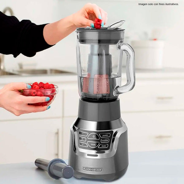 Licuadora BL1350G de 1.5 litros Black & Decker con filtro infusor