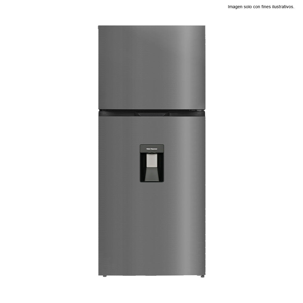 Refrigeradora RF-18IN80SD 18pc Top Mount inverter color gris con dispensador