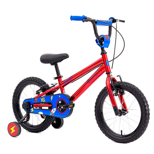 Bicicleta 16” Infantil BMX Rali RCKY-16-R-4 color rojo — Rodelag