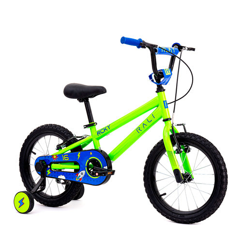 Bicicleta 16” Infantil BMX Rali RCKY-16-V-4 color verde