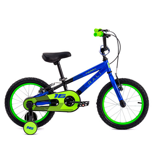 Bicicleta 16” Infantil Rali TIERRA-16-NA-4 color negro azul