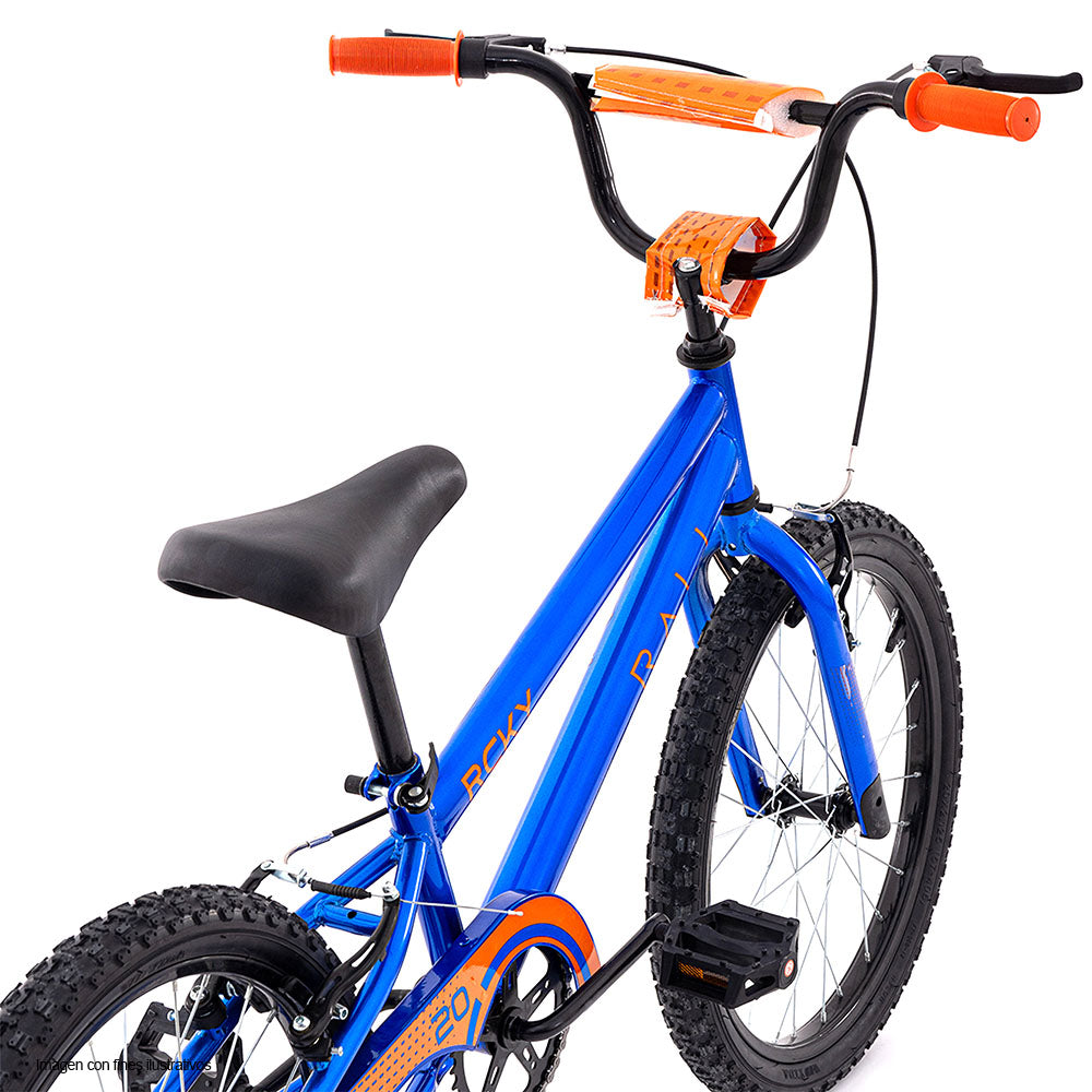 Bicicleta infantil BMX RCKY-20-A-4, llanta de 20", color azul Rali