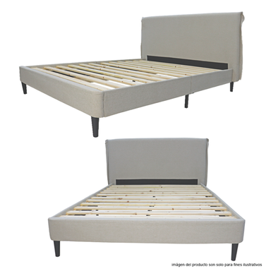 Cama Queen RUL-1794BBE color beige