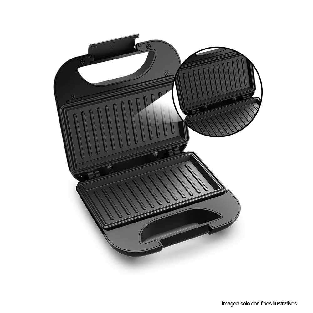 Sandwichera FSG20 Frigidaire acabado acero inoxidable, 2 placas calefactoras antiadherentes