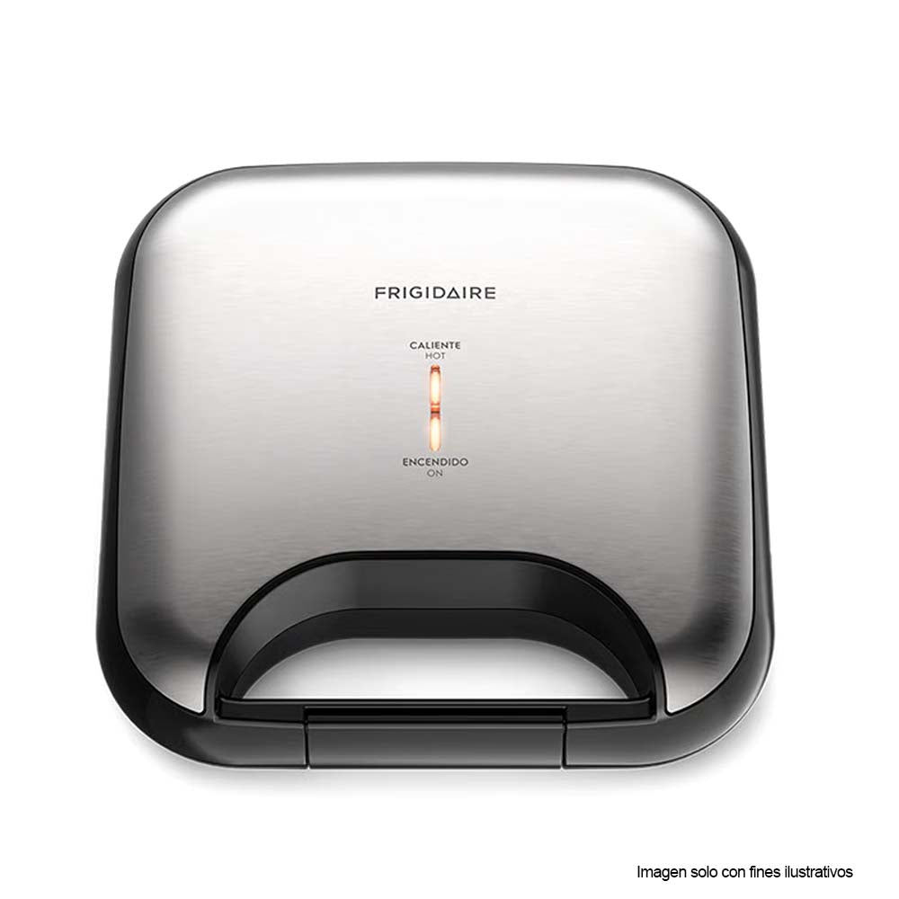 Sandwichera FSG20 Frigidaire acabado acero inoxidable, 2 placas calefactoras antiadherentes