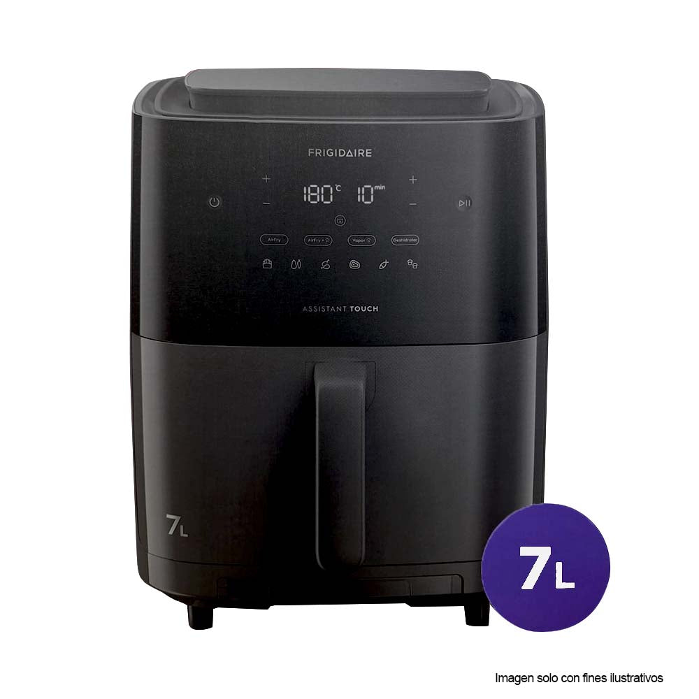 FRIGIDAIRE  FREIDORA DE AIRE + ASADOR+HORNEADO DIGITAL 1700W PROGRAMAS, 80 A 200°C FAF90