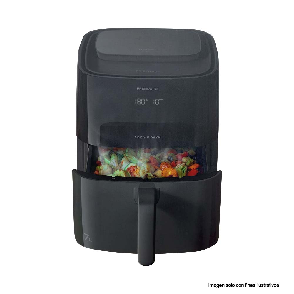 FRIGIDAIRE  FREIDORA DE AIRE + ASADOR+HORNEADO DIGITAL 1700W PROGRAMAS, 80 A 200°C FAF90