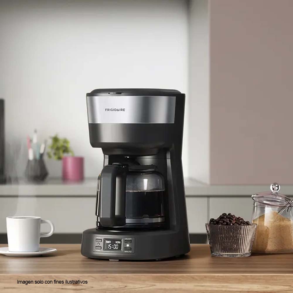 cafetera FCM25 1.2 liitros Frigidaire, filtro permanente