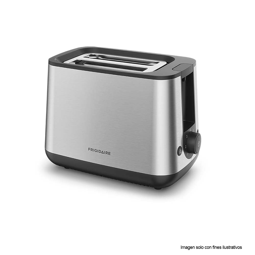 Tostadora de 2 panes FTS25 Frigidaire, 7 niveles de potencia, acero inoxidable