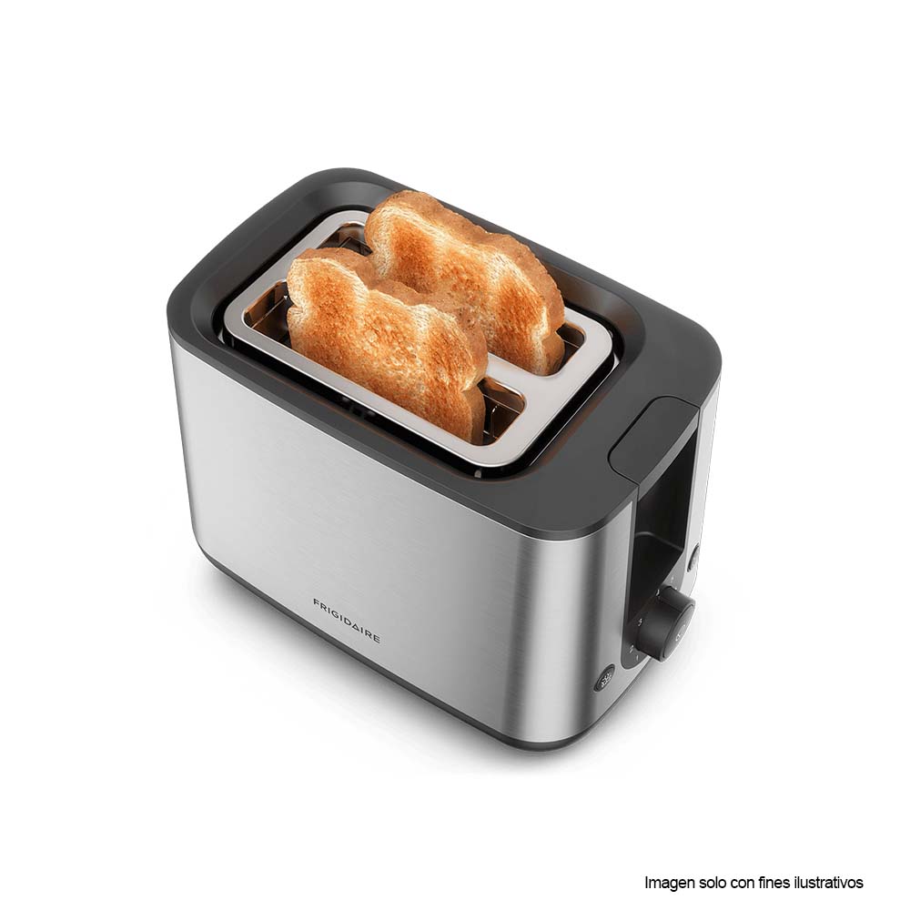 Tostadora de 2 panes FTS25 Frigidaire, 7 niveles de potencia, acero inoxidable