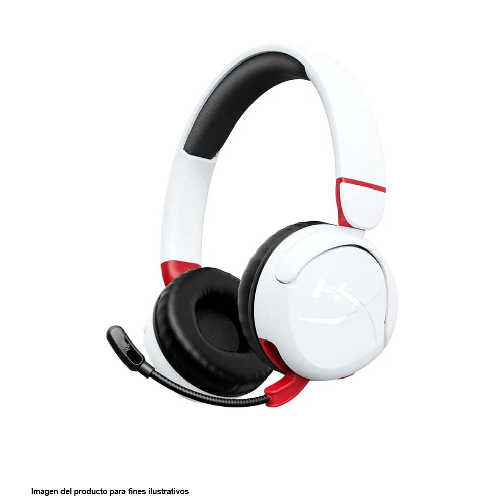Auriculares inalámbricos HYPERX CLOUD MINI KIDS WIRELESS color blanco