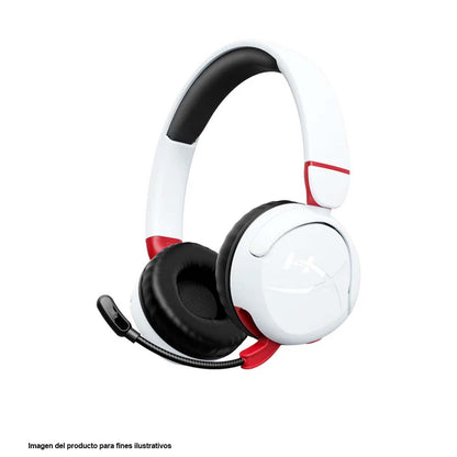 Auriculares inalámbricos HYPERX CLOUD MINI KIDS WIRELESS color blanco