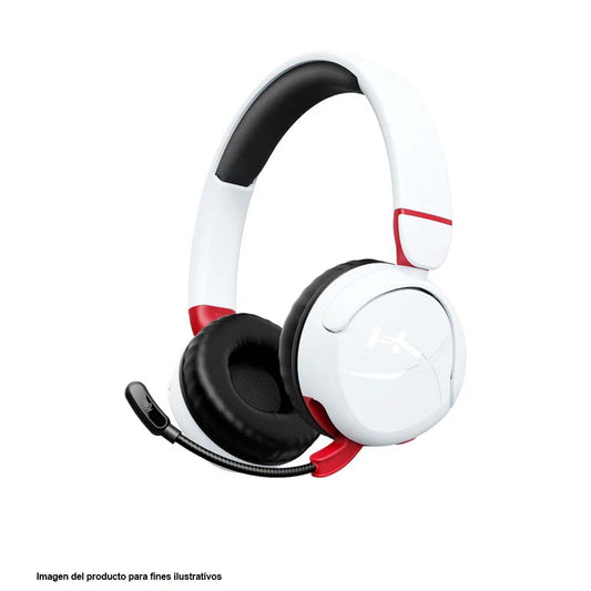 Auriculares inalámbricos HYPERX CLOUD MINI KIDS WIRELESS color blanco