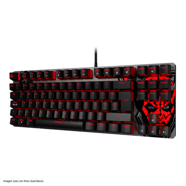 Teclado Gaming retroiluminado Ballista PKS-S080DS-S para video juegos Primius