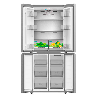 Refrigeradora 17pc RQ171BV5A Hisense Inverter máquina de hielo automática en el congelador, diseño Pure Flat, triple zona, ny fresh choice