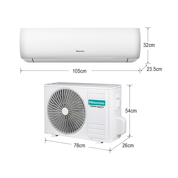 Aire acondicionado Split 12000BTU AT122KA Hisense inverter