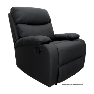 Sillón reclinable 857-GISELLEN, color tono negro