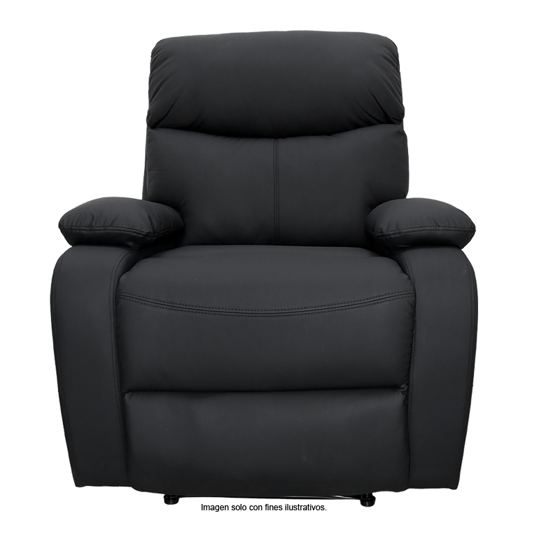 Sillón reclinable 857-GISELLEN, color tono negro