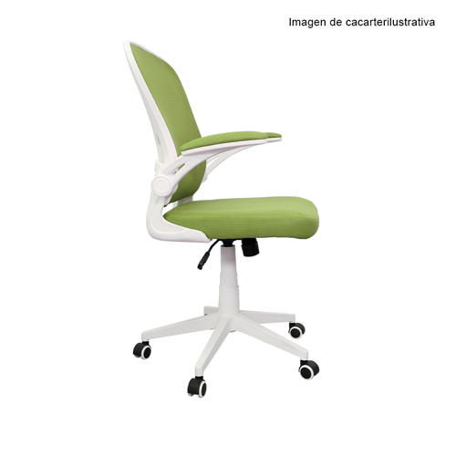 Silla de oficina 853-5043M1V color en tono verde limón