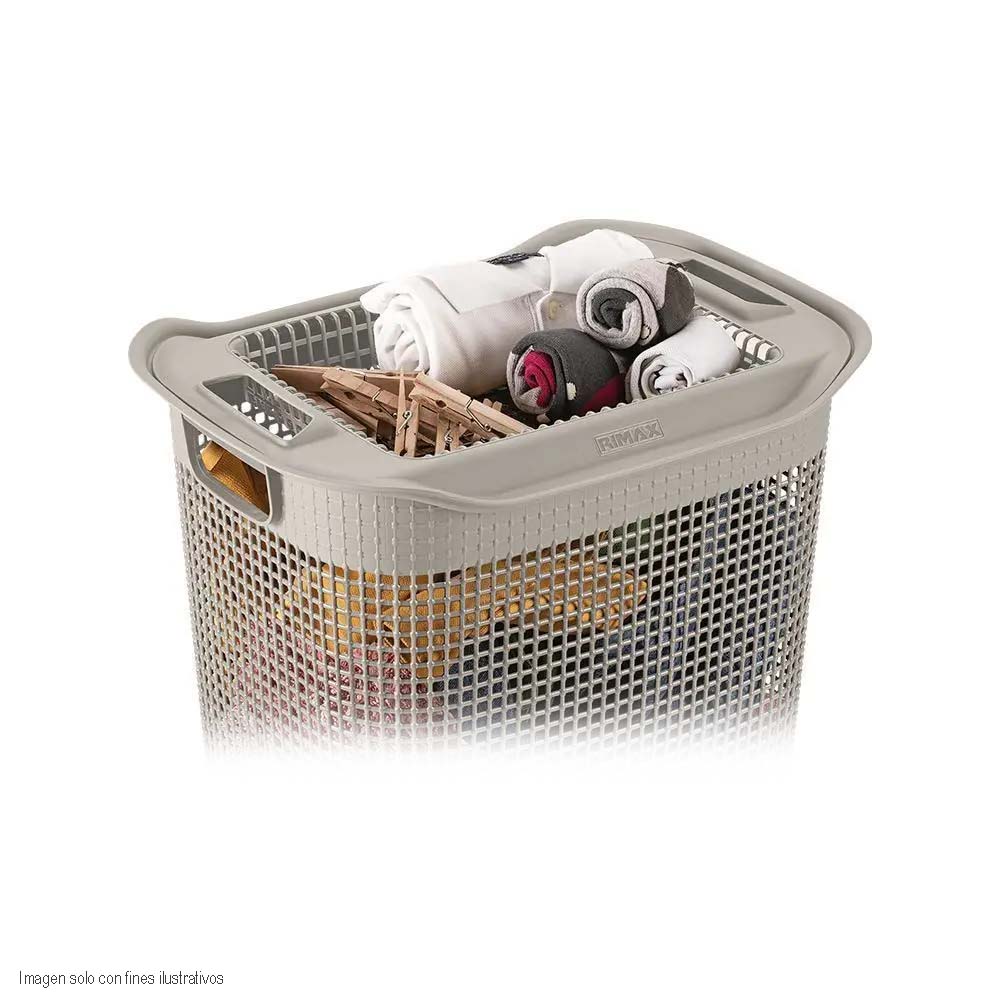 Cesta para ropa 11784-XP Rimax Linum Taupe color beige — Rodelag