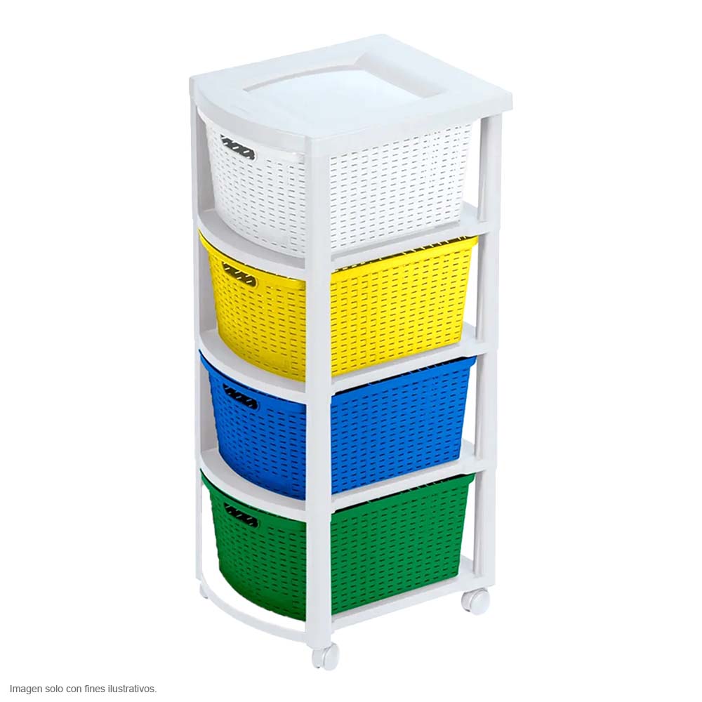 Cajonero o 4 gavetas 14006-XP Rattan