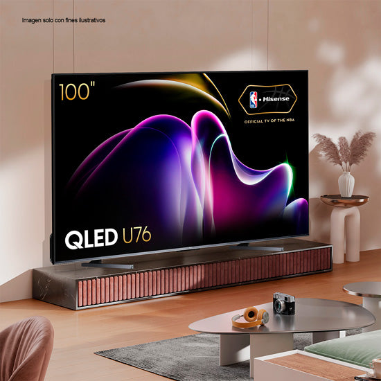 Televisor LED Smart de 100” modelo 100U76N de Hisense