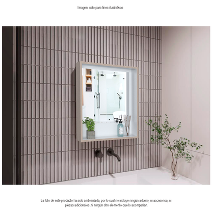 Gabinete de baño GBB 11618 en color bardolino y blanco