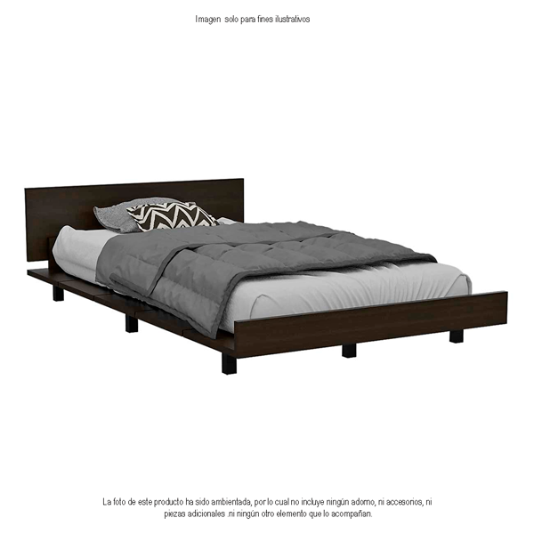 Cama baja Kaia CWM 3875 color wengue