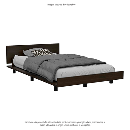 Cama baja Kaia CWM 3875 color wengue