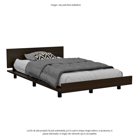 Cama baja Kaia CWM 3875 color wengue
