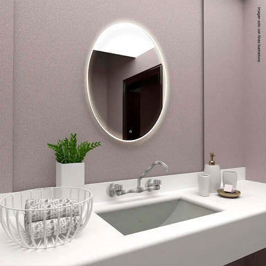 Espejo ovalado Napoli 45 x 60 cm EN40019L con cinta LED