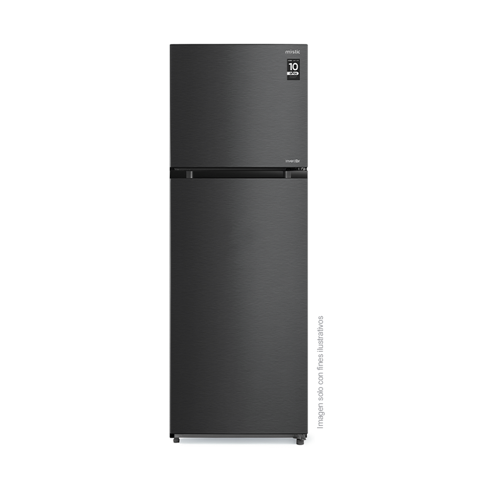 Refrigeradora Inverter RF-NV224LSS 8.33pc RF-NV224LSS Mystic No Frost, color gris nublado, iluminación LED, control electrónico de temperatura