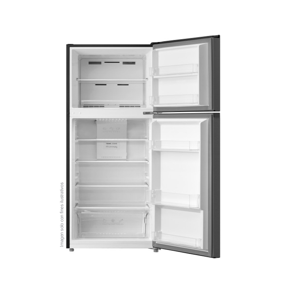 Refrigeradora Inverter RF-NV224LSS 8.33pc RF-NV224LSS Mystic No Frost, color gris nublado, iluminación LED, control electrónico de temperatura