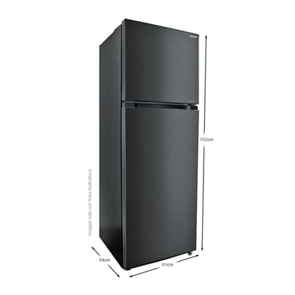 Refrigeradora Inverter RF-NV224LSS 8.33pc RF-NV224LSS Mystic No Frost, color gris nublado, iluminación LED, control electrónico de temperatura