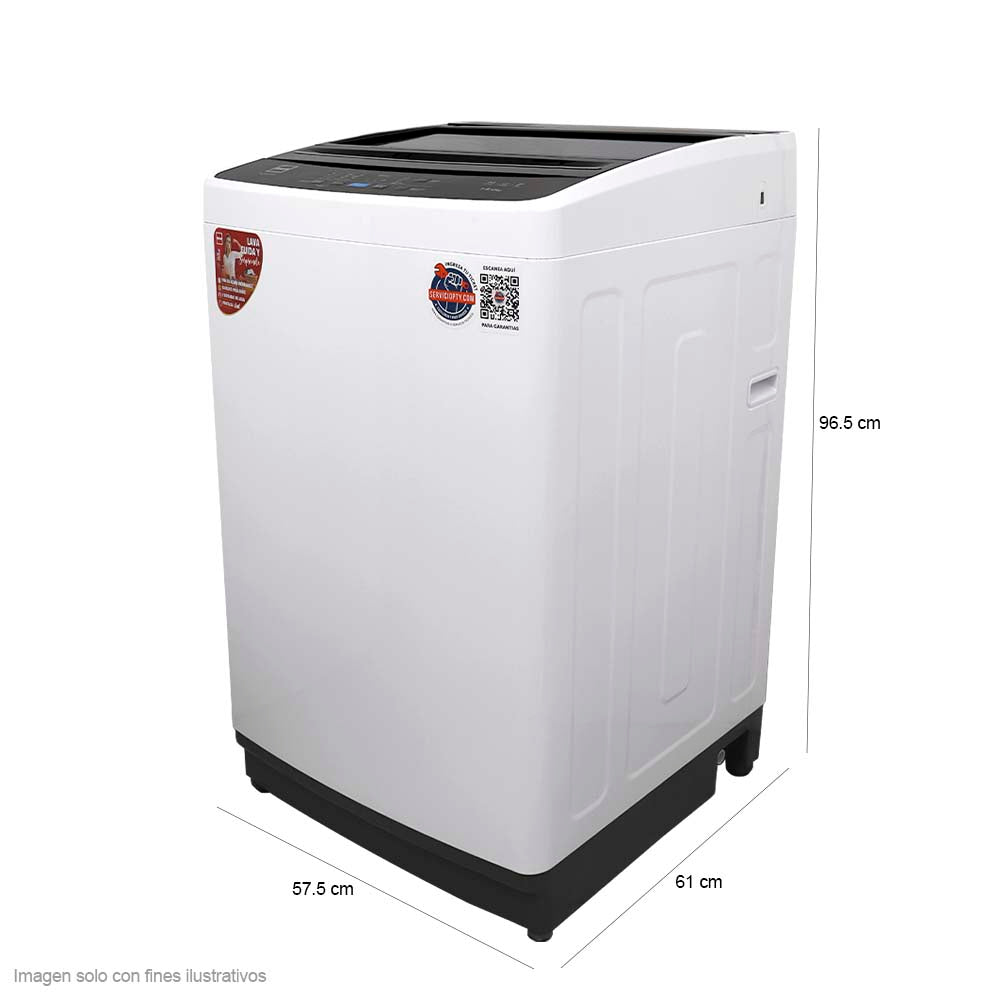 Lavadora automática 14 kg RCAW140 RCA carga superior panel de control digital