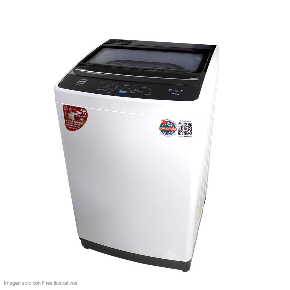 Lavadora automática 14 kg RCAW140 RCA carga superior panel de control digital