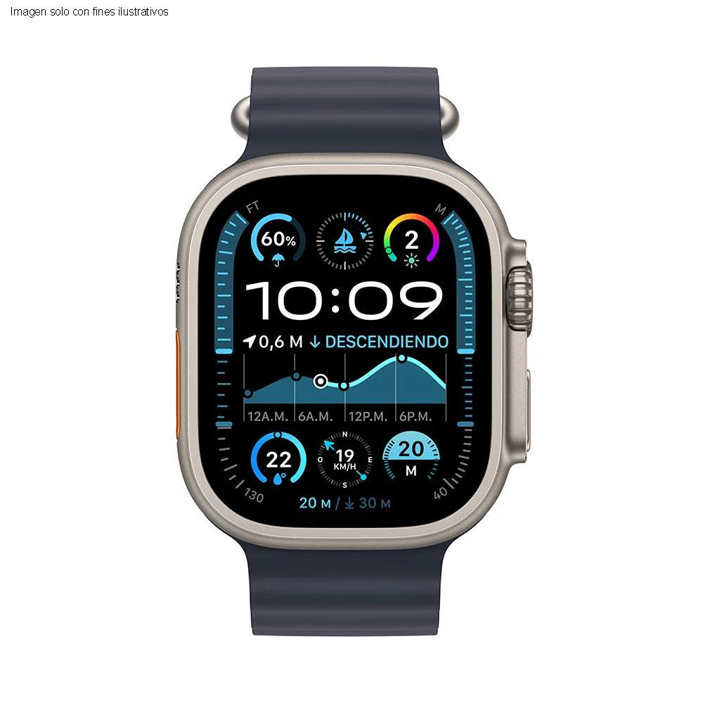 Apple Watch Ultra 2 GPS + celular 49mm caja de color titanium con correa azul marino