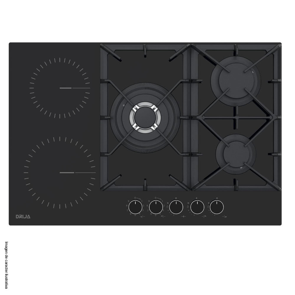 Estufa Sicilia 76 Drija vitroceramica dual (gas y eléctrica76 cm),