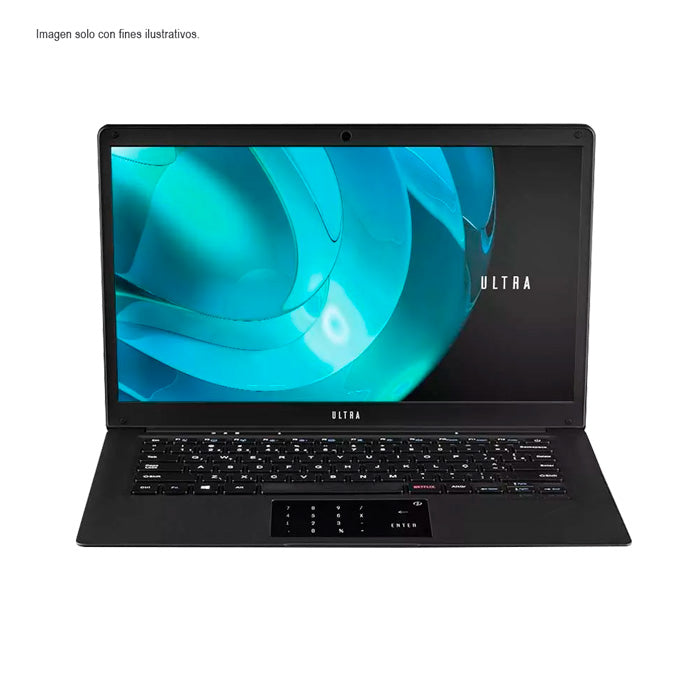 Laptop UB240 Multilaser pantalla 14.1 pulgadas Celeron N4020 4GB 120GB SSD windows11 color negro