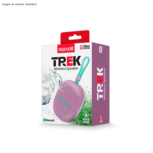 Bocina portátil BT-TREK  Maxell color purpura