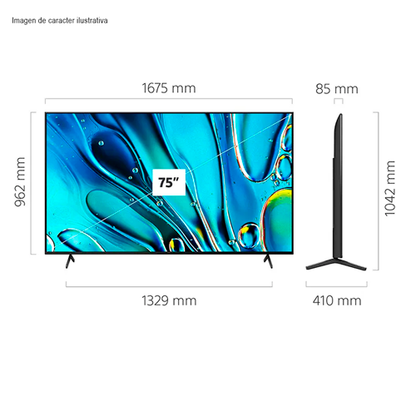 Televisor Led Smart75" K-75S30 Sony