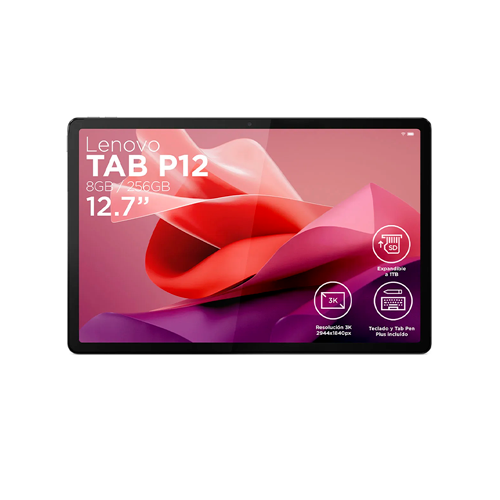 Tablet Tab P12 Lenovo pantalla de 12.7" 3K 8GB 256GB android12 + Teclado y Tap Pen plus incluido