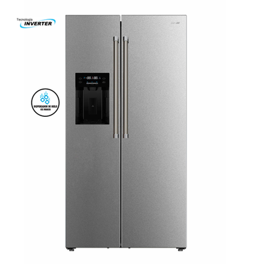 Refrigeradora 20pc Side by Side RF208ICSS  Sankey  puerta aspecto de acero inoxidable