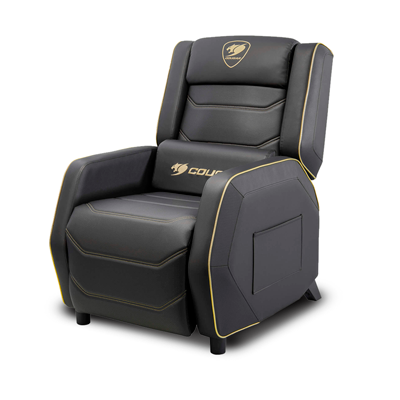 Sofá Gaming CGR-RGS-GLB Cougar Royal color negro/amarillo