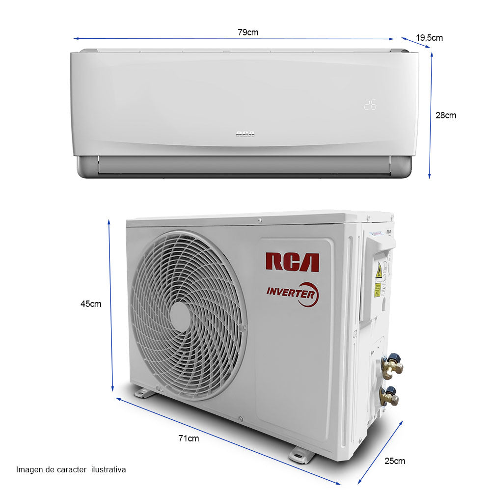 Aire acondicionado 12000BTU RCSA1202INV RCA split inverter